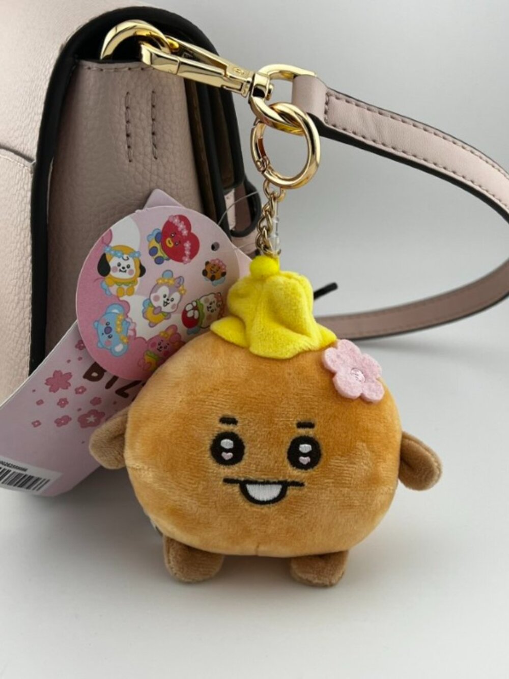 BT21 Shooky Plush Keychain Bag Charm Keyring Line Friends BTS Kpop NEW